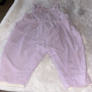 Vintage Gently Loved Lavender Corduroy Girls Overalls by Marks & Spencer